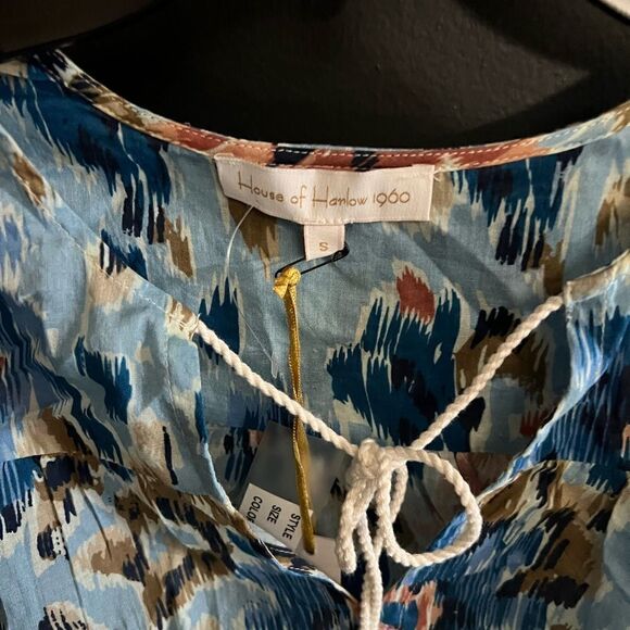 House of Harlow 1960 Revolve Zoey Ruffle Peasant Top Size Small - Picture 6 of 12